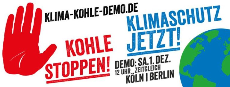 Über 36.000 Menschen forderten in Köln und Berlin: Kohle stoppen – Klimaschutz jetzt!