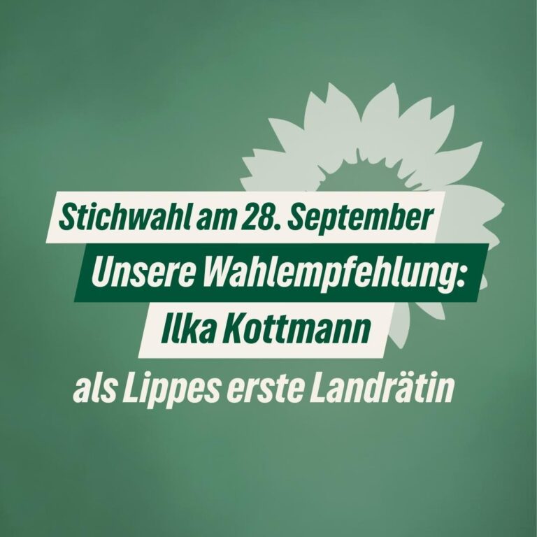 Landratswahl: BÜNDNIS 90/DIE GRÜNEN unterstützen Ilka Kottmann